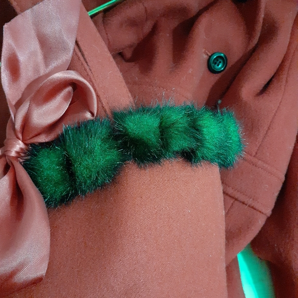 Rothschild Red Wool Winter Girls Jacket - Picture 10 of 10